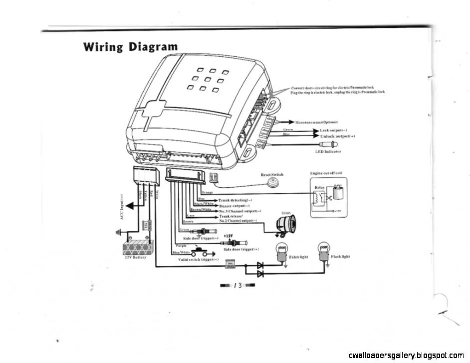 Подключение сигнализации boss mini Aftermarket Car Alarm Wiring Diagram Collection