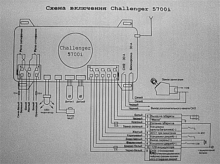 Подключение сигнализации challenger Дожим стекол