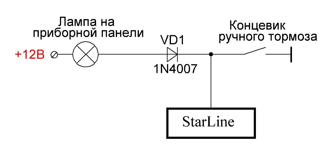 Подключение сигнализации через диоды StarLine A61 поддержка зажигания - Lada Гранта, 1,6 л, 2013 года аксессуары DRIV