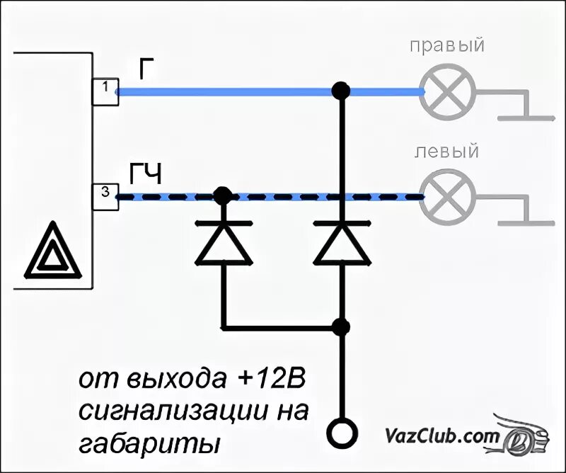 Подключение сигнализации через диоды Ставим сигнализацию на ВАЗ 21099 своими руками