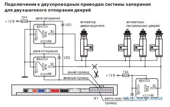 Подключение сигнализации дверей Вопрос по электрике. - ЯПлакалъ