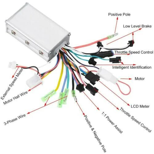 Подключение сигнализации электровелосипеда 250/350W Brushless Motor Controller LCD Panel Kit for E-bike Electric Scooter eB