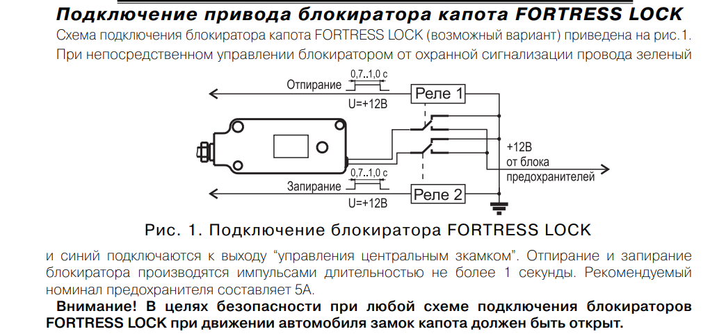 Подключение сигнализации fortress Fortress сигнализация схема