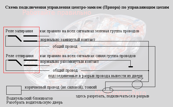 Подключение сигнализации к центральному замку приора 1 Как подключить сигнализацию на Лада Приора - Страница 6 - Автосигнализации - AUT