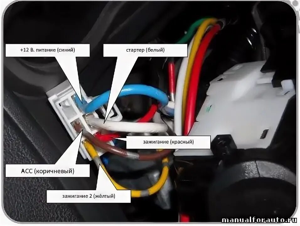 Подключение сигнализации к замку зажигания Установка БК Multitronics TC 740 - Nissan Note (1G), 1,4 л, 2012 года электроник