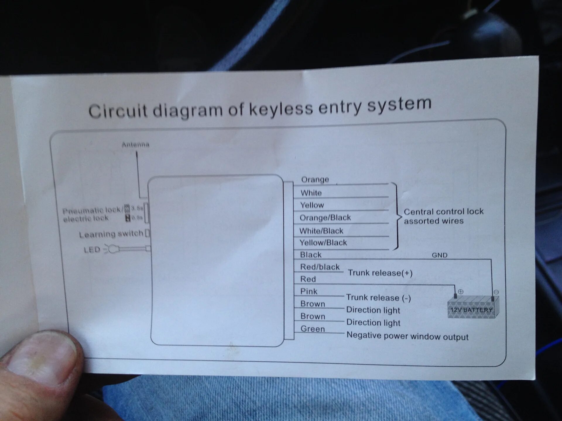 Подключение сигнализации keyless entry system Установка центрального замка - ИЖ 2126, 1,6 л, 2001 года электроника DRIVE2