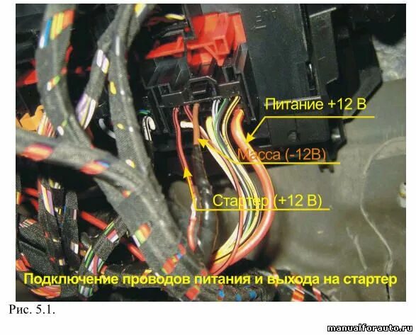 Подключение сигнализации passat b5 Установка сигнализации на Volkswagen Passat B6, точки подключения, Фольксваген П