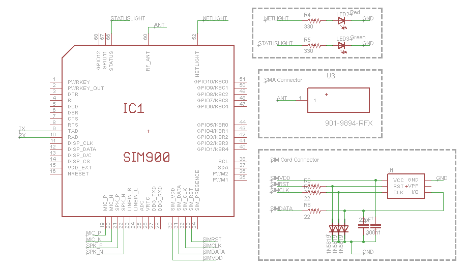 Подключение сим камеры gsm - SIM900 Circuit Design. Where to connect PWRKEY of SIM900.? - Electrical En