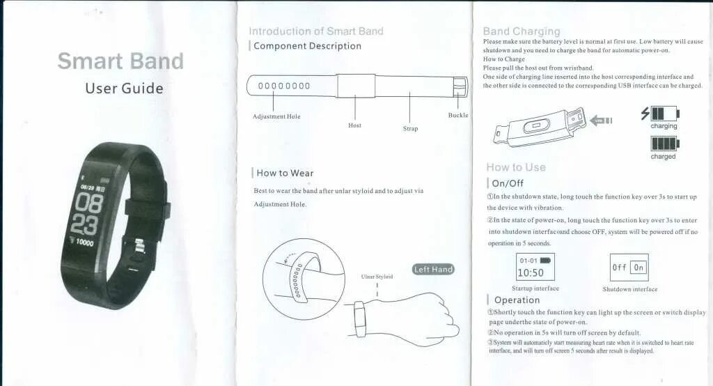 M4 Smart Bracelet English User Manual - YouTube