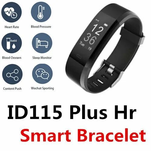 Подключение смарт браслета к телефону Brazalete Bluetooth ID115 Plus HR Pulsera Inteligente Bluetooth Impermeable Cont