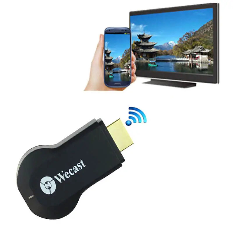 Подключение смартфона к телевизору hdmi переходник Newest Wecast Miracast HDMI Dongle Wifi Wireless Display as Google Chromecast Me