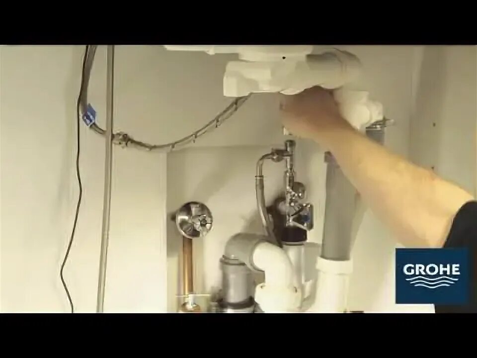 Подключение смесителя grohe 3 8 grohe blue installation usa v1 - YouTube