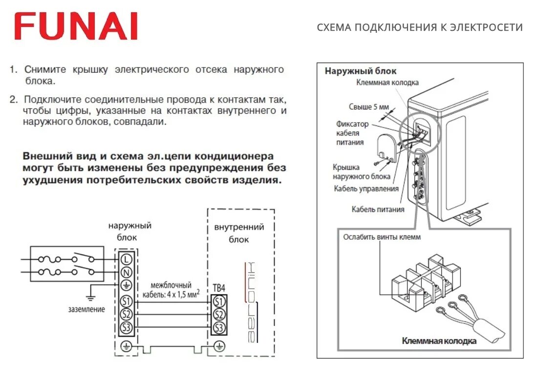 Подключение сплит системы Подключение кондиционера Funai AEROMAG