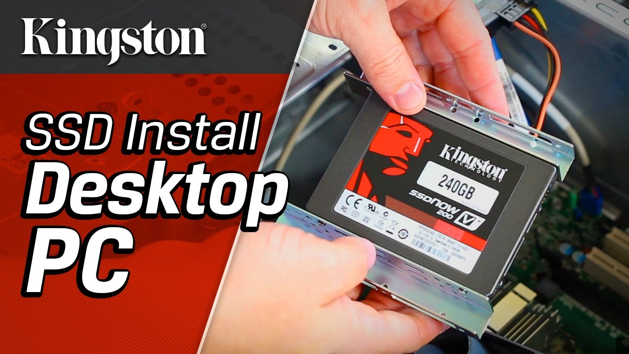 Подключение ссд диска к компьютеру виндовс 10 Installing a SSD in a Desktop PC - YouTube