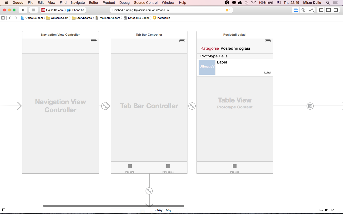 Подключение ст 4 ios - Xcode navigation bar, tab bar, table view title not showing - Stack Overfl