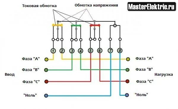 Подключение ст 4 Ответы Mail.ru: Должны ли прозваниваться фазные выводы из под 3-х фазного счетчи