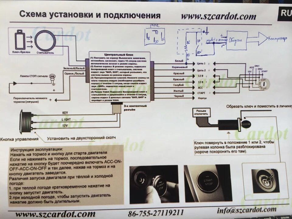 Подключение старт стоп на ваз Кнопка старт/стоп Часть 1. Теория - KIA Sportage (3G), 2 л, 2013 года электроник