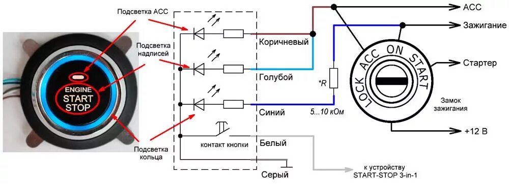 Подключение старт стоп на ваз Кнопка Start/Stop - Daewoo Espero, 2 л, 1998 года тюнинг DRIVE2