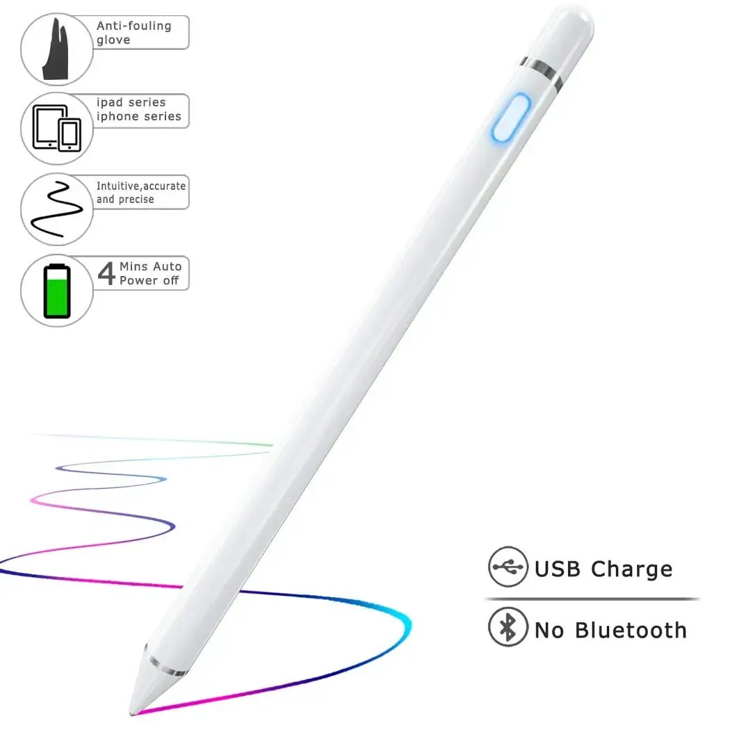 Подключение стилуса к телефону Карандаш для Apple Pencil 1 2 iPad ручка сенсорная для планшета мобильный IOS An