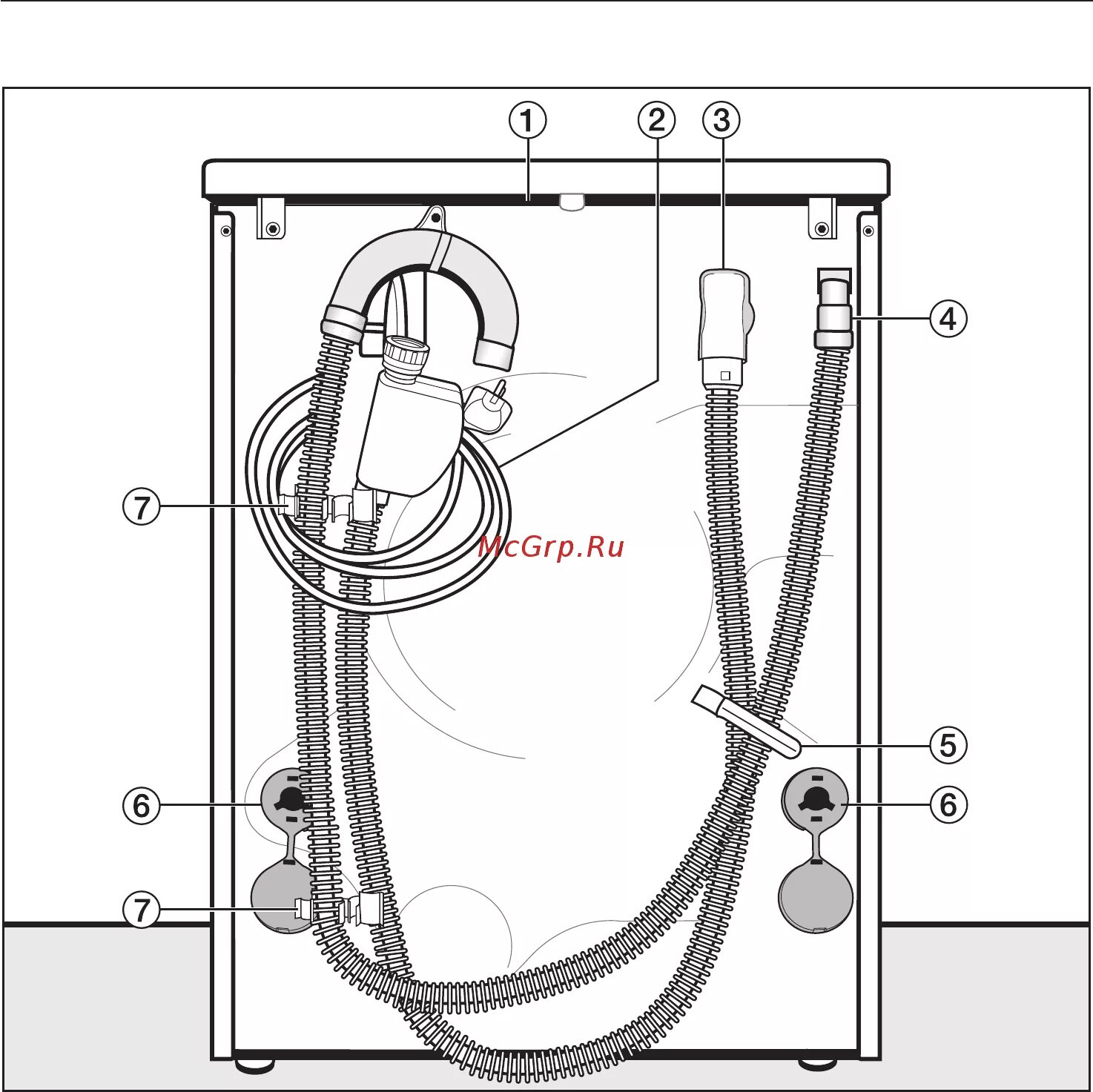 Подключение стиральной машины miele Miele W 5824 WPS Белый 46/72 Установка и подключение