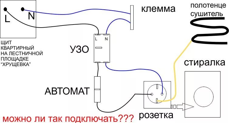 Подключение стиральной машины заземления Ответы Mail.ru: Как правильно заземлить стиральную машину в ванной. квартира Хру