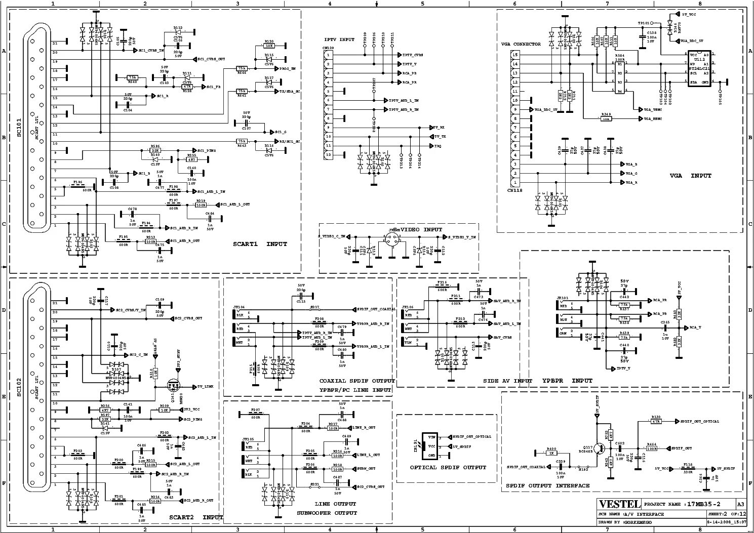 Подключение стиральных машин vestel VESTEL 17MB35-3 SCH Service Manual download, schematics, eeprom, repair info for