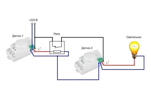 Подключение сумеречного датчика Circuit connection of motion sensor for lighting Types of motion sensors The cor