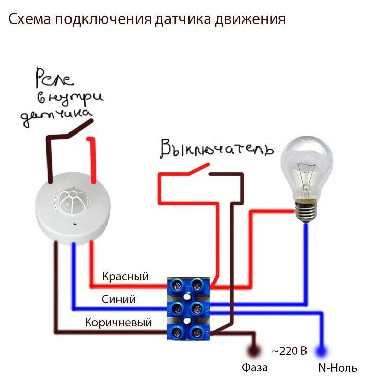 Подключение сумеречного датчика Ответы Mail.ru: Вопрос про датчик движения