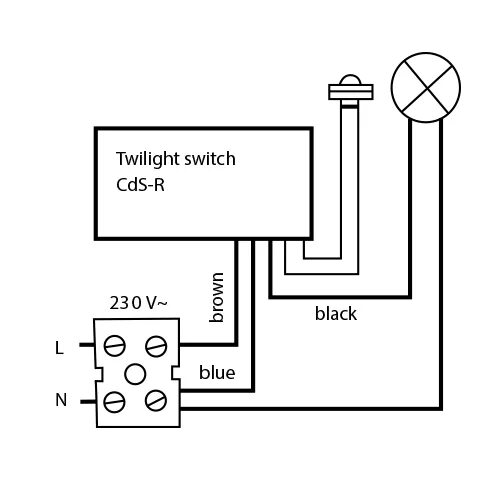 Подключение сумеречного датчика 92365 B.E.G. Сумеречный выключатель с выносным сенсором освещенности, скрытый мо