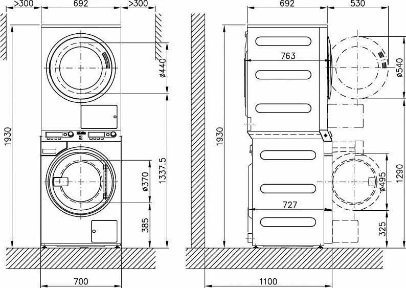 Подключение сушильной машины аско Купить Сушильная машина MIELE pt 7189 el ed в колонну сталь по низкой цене в инт