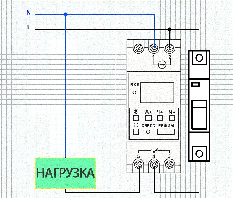 Подключение суточного реле времени Технические характеристики и подключение реле времени