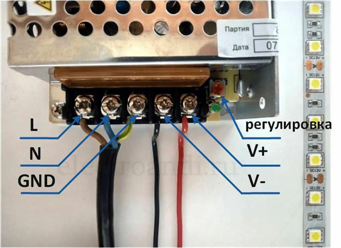 Подключение св декодерамфи 464 к блоку питания Светодиодная лента General Lighting Systems 5м, 12В, IP20, 30 LED/m лента светод