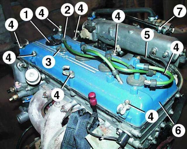 Подключение свечей 406 двигатель газель Ремонт ГАЗ 3110 (Волга) : Привод распределительных валов