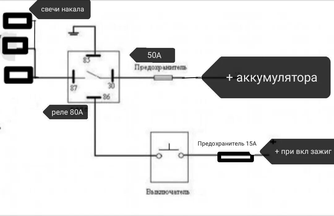 Подключение свечей накала через реле схема Подогрев антифриза или как согреться в TDI зимой. - Volkswagen Passat Variant (B