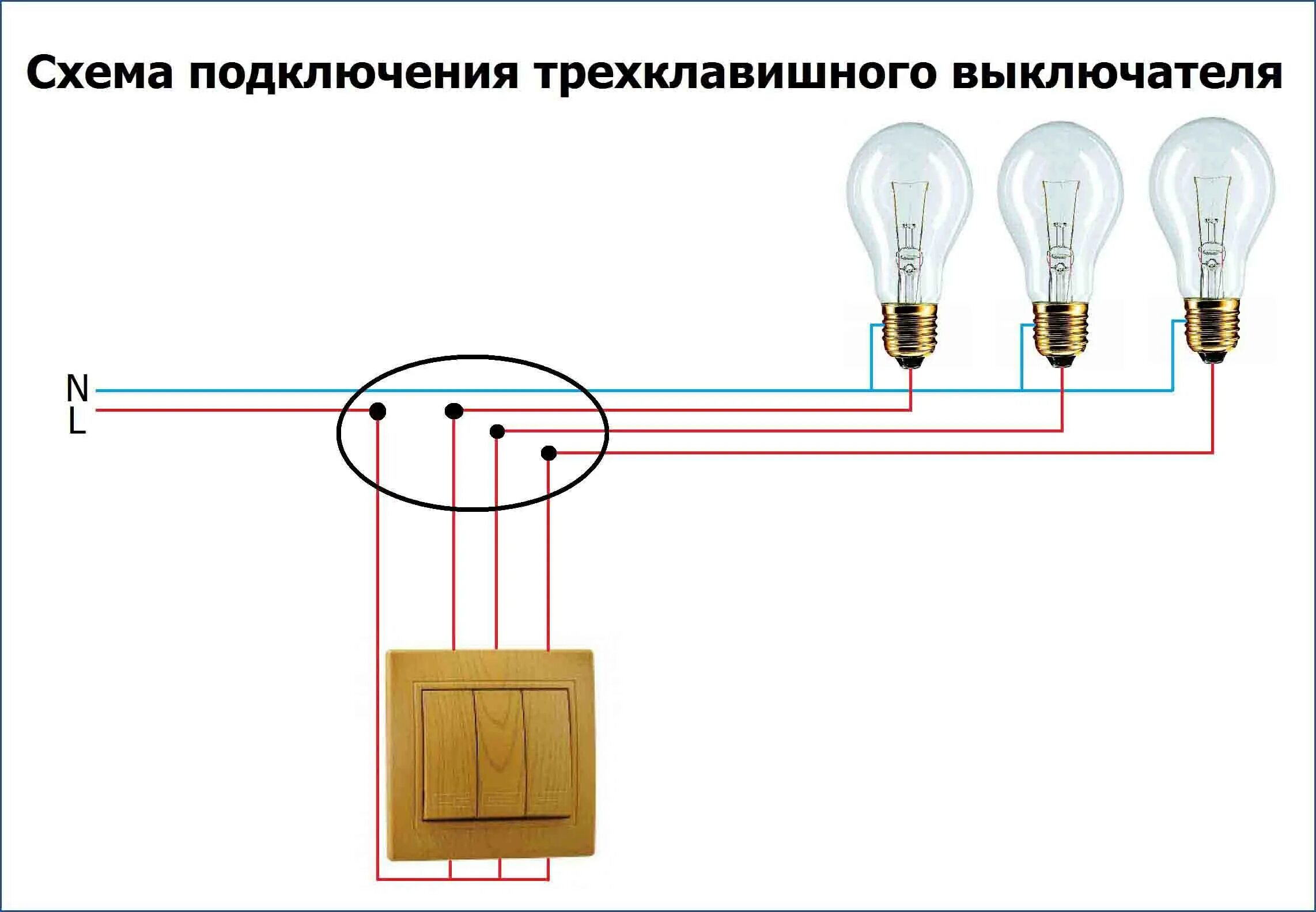 Подключение света 1 клавише Как подключить выключатель с двумя клавишами схема - найдено 66 картинок