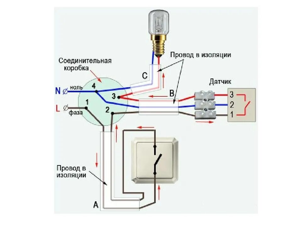 Подключение света Реле датчика движения фото - DelaDom.ru