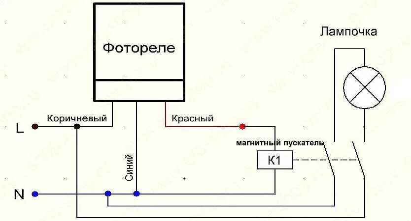 Подключение света через фотореле Светильник с фотореле для уличного освещения HeatProf.ru