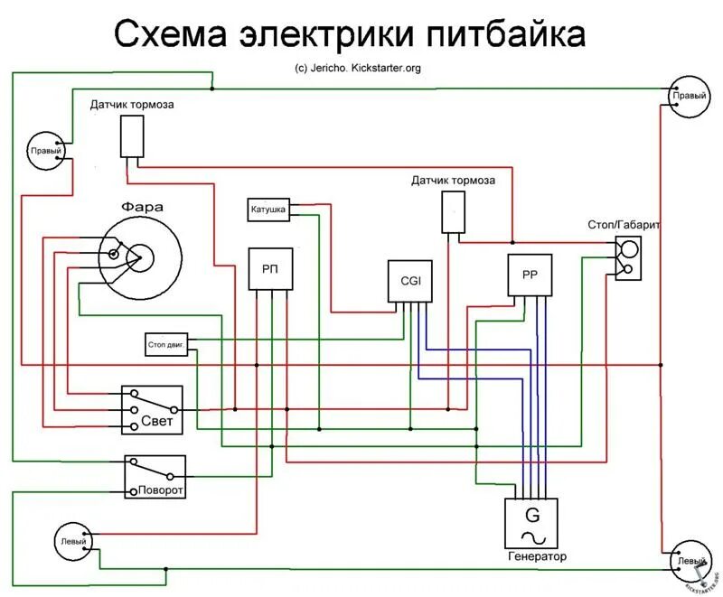 Подключение света на мотоцикле Ответы Mail.ru: Искра питбайк кайо 150