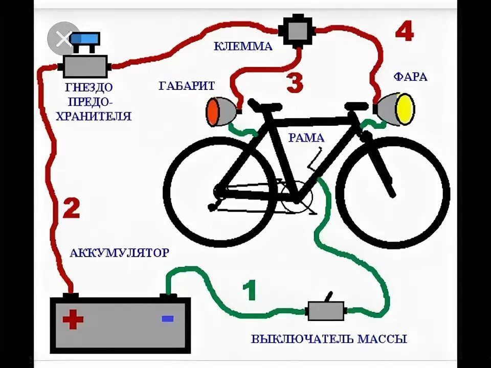 Подключение света на веломотор Электро оборудование велосипеда .Прокачька. - YouTube