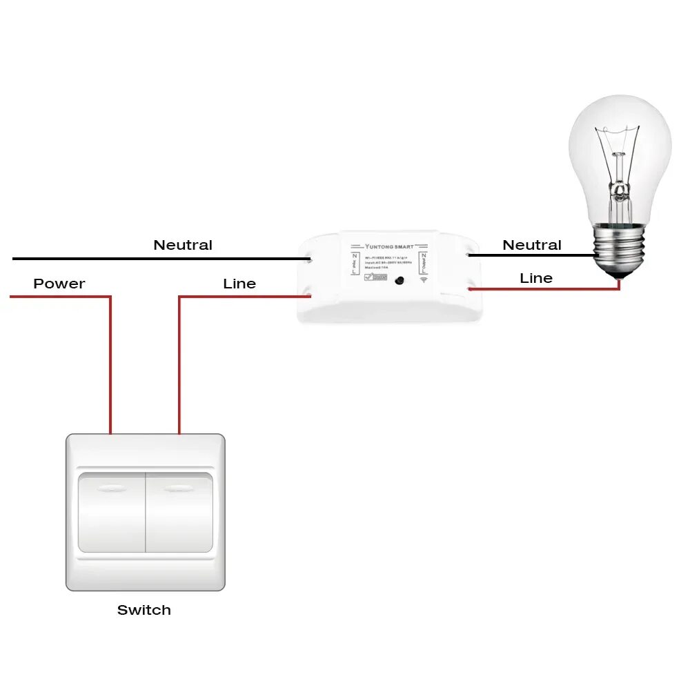 Подключение света цена Smart Wi Fi Switch Беспроводной Универсальный Таймер Модуля Через IOS Android Re