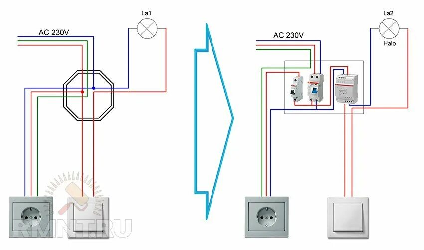 Подключение света в доме Схема освещения под лампы 12V: особенности монтажа низковольтных сетей Строитель