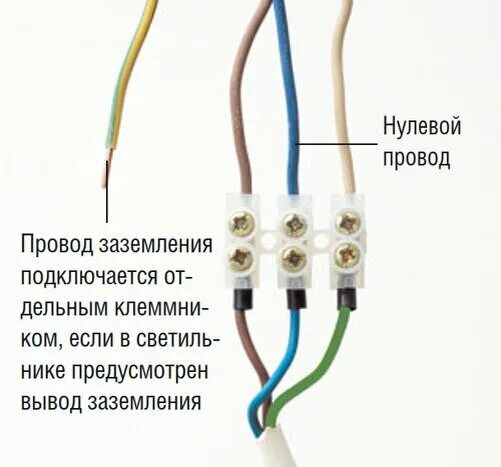 Подключение светильника 3 провода Как подключить три провода люстры на четыре из потолка Мастерская конструкций Дз