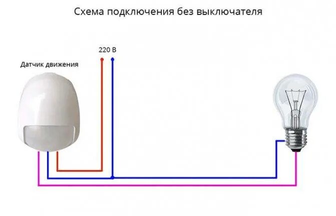 Подключение светильника с датчиком движения без выключателя Как выбрать и установить выключатель с датчиком движения света