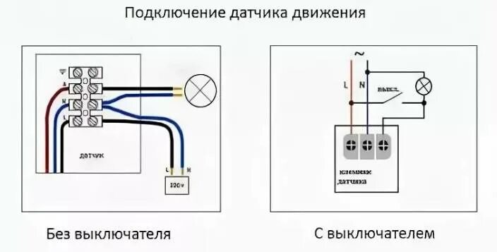 Подключение светильника с датчиком движения выключателем Выключатель света с датчиком движения: как выбрать и подключить