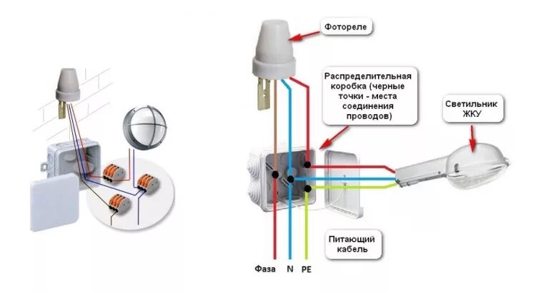 Подключение светильника вегас с датчиком движения Фотореле это HeatProf.ru