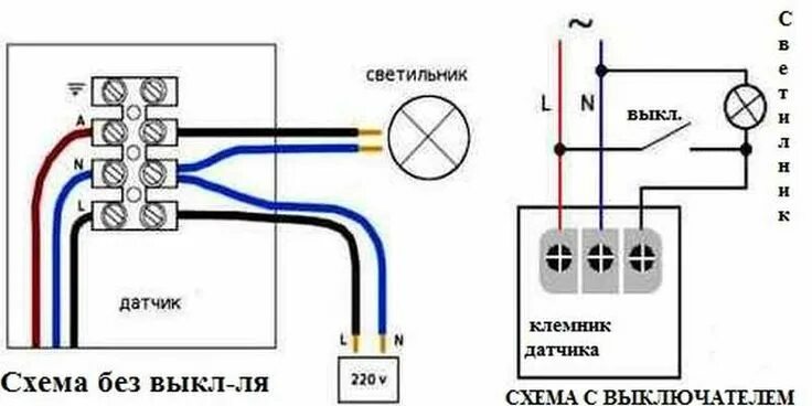 Подключение светодиодного светильника с датчиком движения Как подключить прожектор с датчиком движения к сети 220 В? Smart home, Motion se