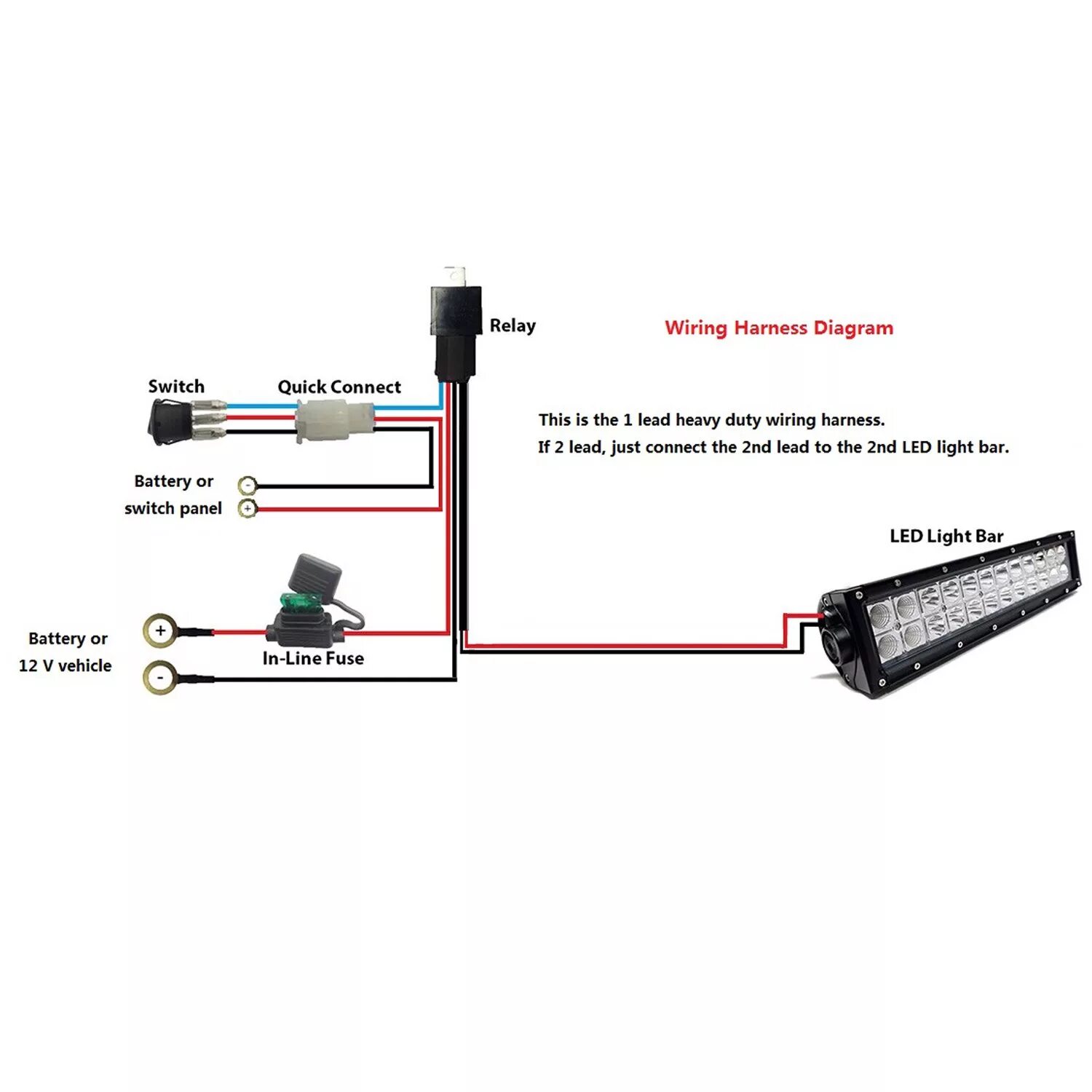 Подключение светодиодной балки через реле и кнопку How To Connect Led Light Bar To High Beam Hotsell xn--h1aahyg1df.xn--p1ai