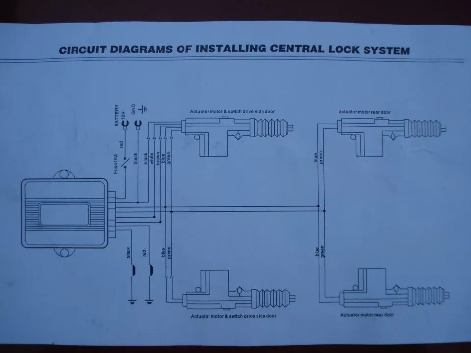Подключение центрального замка jvc Китайские сигнализации и схемы. - DRIVE2