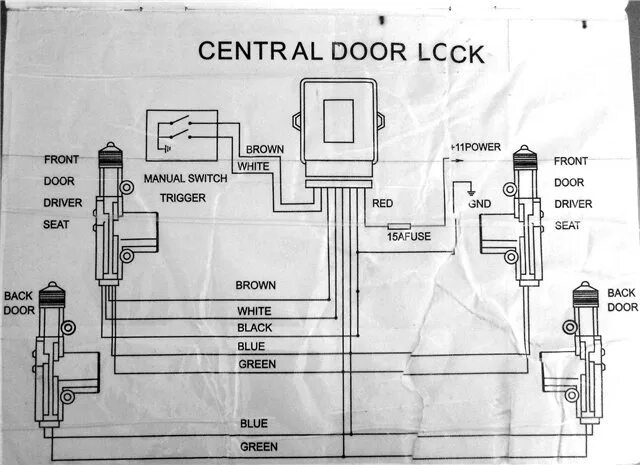 Подключение центрального замка к матизу Как я ставил и чуть не убил сигналку, или проверяйте все. Подключение 5 проводно