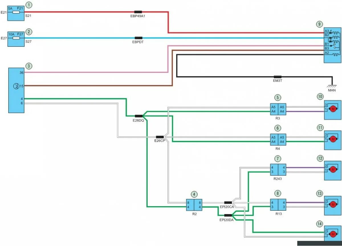 Подключение центрального замка рено Central lock scheme (Renault Symbol 2, 2008-2013, petrol) - "Electrical equipmen